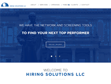 Tablet Screenshot of hiringsolutionsllc.com